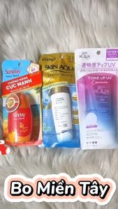 Kem chống nắng dưỡng trắng kiểm dầu dùng mỗi ngày dạng sữa Sunplay Skin Aqua/ Super Block/ Tone Up UV Essence