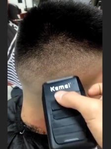 Kemei Beard Shaver Machine Rechargeable Cordless Shaver For Men Twin Blade Reciprocating Beard Razor Face Care Multifunction Strong Trimmer KM-1102