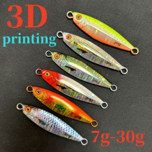 Jig 7g-30g 3D Printing Umpan Casting Fishing Lure For Sea Fishing Slow Jigging Lures