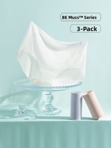 BE | Ice Silk Invisible Underwear Female Thin Mid Waist Shaping Antibacterial