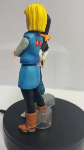 Bandai | 25CM Dragon Ball Z Android 17 18 Anime Figure Android 18 PVC Action Figures Collection Model Toys for Children Christmas Gifts