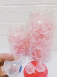 12pcs Karet Dot Algo Reguler Standar pengganti karet dot bayi silicone nipple Bahan PP BPA Free Ukuran All Size