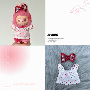 Labubu Baby Clothes Set Compatible with First Third 17cm Vinyl Cloth 30 Front High Energy Love Clothes Accessories Set