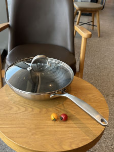 Chảo Chống Dính Chockmen 30cm Bằng Thép Không Gỉ 18/10 Họa Tiết Hoa Phong Cách Trung Hoa Chảo Chống Dính Chảo Nấu Ăn Thường Ngày