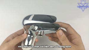 Vòi liền sen - Vòi chậu rửa mặt liền sen có nóng lạnh