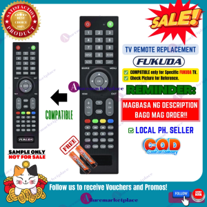FUKUDA TV Remote Replacement [**Mag Basa B4 Umorder**] FUKUDA REMOTE Control for Specific Model only. alluremarketplace2nd