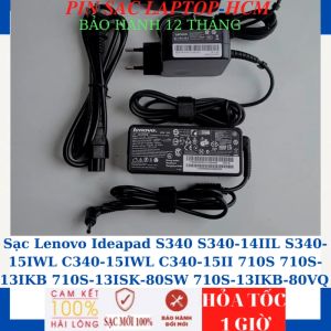 Sạc Lenovo Ideapad S340 S340-14IIL S340-15IWL C340-15IWL C340-15II 710S 710S-13IKB 710S-13ISK-80SW 710S-13IKB-80VQ Sạc 20V-2.25A/3.25A-45W/65W CN