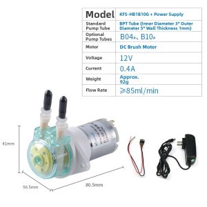 kamoer | 12V Motor Peristaltic Pump Head Mini Circulation Pump