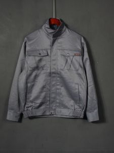 Export Men Short Spring and Autumn Stand Collar Workwear Jacket Multi-Pocket Abrasion Resistant Outwear Japanese-Style Retro Loose Work Clothes