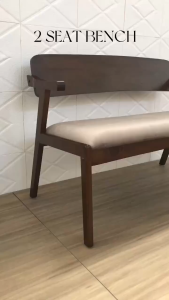 Bench With Arm 2 Seaters / Bench Chair / Kerusi Bench / ATTIC FURNITURE GOLD SERIES 5504 2 SEATERS ARM BENCH