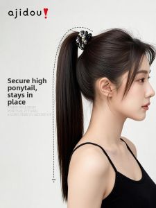 ajidou | Non-Slip High Elasticity Hair Tie Black