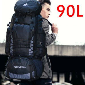 90L Large Capacity Outdoor Backpack Waterproof Mountaineering Trekking Rucksack Travel Sport Bag