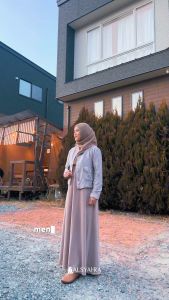 Alsyahra exclusive laricci blazer embossed batik outer Korean style premium-soft denim