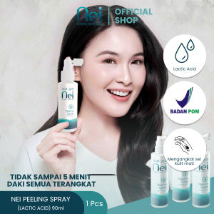 Nei Peeling Spray 100% Original Penghilang Daki Membersihkan Wajah Dan Kulit Dan Mengangkat Sel Sel Kulit Mati