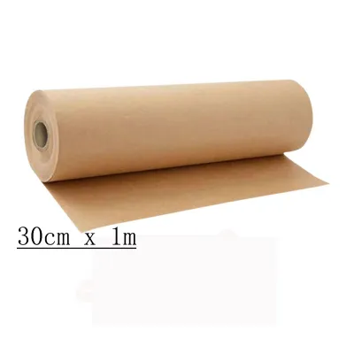 # 1 Roll 30cm x 1/2/3m of Kraft Paper Roll for Gift Wrapping Moving Packing Brown Paper Roll for Painting