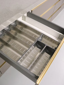 600 Cabinet Kitchen Cabinet Kitchen Cabinet Drawer For Home Knife and Fork Storage Partition Storage Box 304 Stainless Steel Tableware Storage