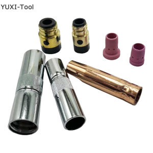 3 Models 200A 350A 500A Gas Shielded Torch Accessories Copper Shields Shunts Insulation Sleeves Consumables MIG Shield Cups for CO2 MIG Welding Machines