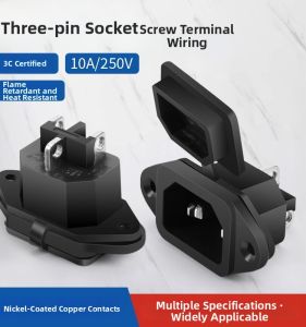 kuicc | 3-Pin Thickened Antistatic Plug 10A