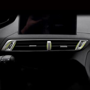For Peugeot 3008 5008 GT 2016 2017 2018 2019 ABS Car Central Control Air Conditioning Vent Outlet Cover Accessories