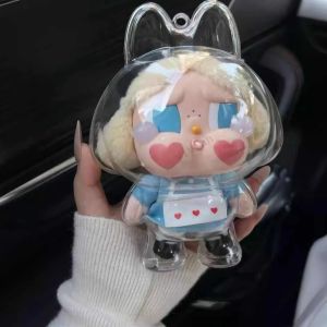 Transparent Protective Cover Dust Case for CRYBABY Series Crying Baby Vinyl Plush Face Protective Case Protective Cover