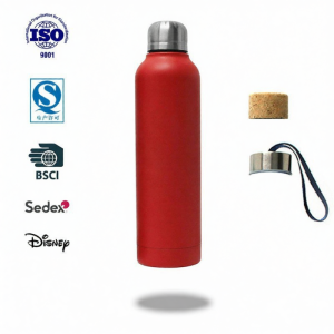 Stainless Steel Insulated Water Bottle Straight Body Design Multiple Lids