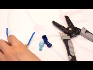 50Pcs(25set) Quick Splice Wire Terminals T-Tap Self-stripping Connector Snap Splice Lock Wire Terminal Waterproof Crimp Wire Terminal Quick Disconnects Kit