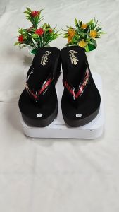 Sandal Jepit Wedges Wanita 5 cm New Trend Kekinian