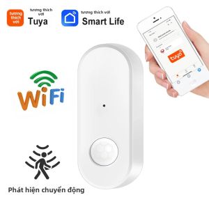 Tuya PIR Máy Dò Chuyển Động Hồng Ngoại WiFi Zigbee Tương Thích An Ninh Gia Đình Thiết Bị Chống Trộm Ứng Dụng Cuộc Sống Thông Minh Alexa Google White