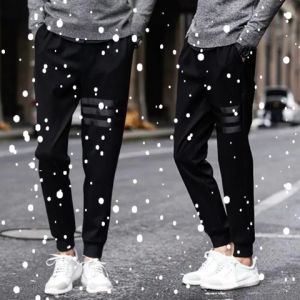 กางเกงสีดำขายาวแฟชั่นสามแทบ ใส่ได้ทุกฤดู เข้าได้หลายลุค