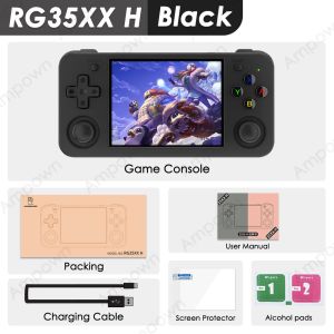 ANBERNIC RG35XX H Handheld Game Console 3.5IPS Screen HDMI Output Linux System RG35XXH Retro Video Simulator Console Kids Gift