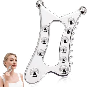 Metal Body Gua Sha Tool Muscle Scraper Tool Lymphatic Drainage Massager Fascia Blaster for Cellulite Trigger Point Massage Tool