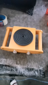 ROPE Lifting Transport Trolley 18 Tons Rubber Wheel Steel Wheel Machinery Moving Skate Industrial Transport Dolly