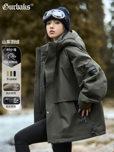 Gurbaks Fall and Winter New Arrival Outdoor Work Clothes down Jacket Mens and Womens Models Jacket Loose Hooded Casual Charge Outwear