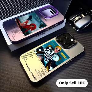 Hip Hop C-Cardi B Phone Case For iPhone 17 16 15 14 13 12 11 Pro Max Designer Matte Laser Aurora Funda Phone Case