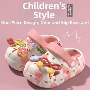 Thick Sole Closed-Toe Beach Shoes Sandals for Girls