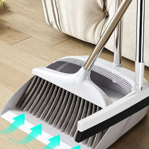 ชุดกวาดพื้นแบบใหม่ 2024 ด้ามจับสูง ขนแปรงนุ่ม ใช้งานได้หลากหลาย ทำความสะอาดในบ้าน อุปกรณ์ทำความสะอาดพื้นที่