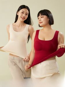 MiiOW | Áo ba lỗ nữ cỡ lớn MiiOW không đường may liền mạch có đệm ngực Áo lót cơ bản mùa thu đông Áo ba lỗ nữ cỡ lớn