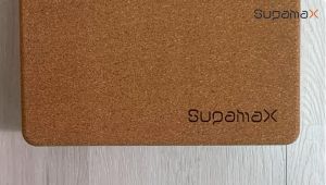 Supamax Natural Fine-Grain Non Toxic Cork Yoga Block High Density Durable Block with Water based Adhesive