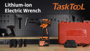 TASKTOOL Cordless Impact Wrench Heavy Duty 1080NM 2 Battery Brushless Screwdriver Driver Socket Wrench Original