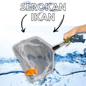SEROKAN IKAN BESAR UKURAN 35CM SESERAN LAMIT ALUMUNIUM GAGANG 25CM