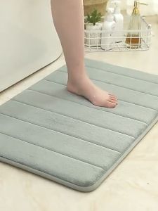 40×60cmShower Rug Memory Foam Absorbent Soft Mat Bathroom Bedroom Non-slip Foam Doormat Cot Decor