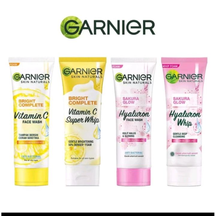 Facial foam Garnier brigh complete (kuning)100ml Lazada Indonesia
