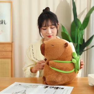 25-30cm Capybara Plush Doll Kawaii Capybara With Tortoise Stuffed Toy Stuffed Animals Kids Plush Keychain Cloth Doll Carpi Steak Soft Capybara Plushie Birthday Gift Home Decor水豚玩偶