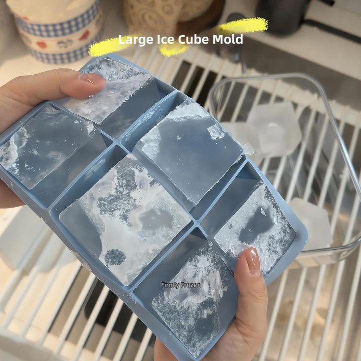Food-grade Silicone Ice Cube Molds Large Square Cubes | Lazada Philippines