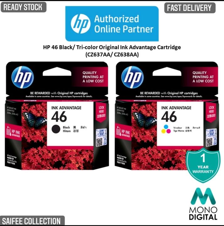 HP 46 Black original Ink Advantage Cartridge🔥🔥🔥 | Lazada Malaysia
