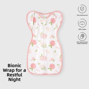 TONGLIANCHUXIN | Sleep Sack for Newborn Anti Startle Prevents Kicking Cotton Summer and All Seasons