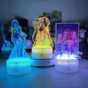 Bandai | Phim Hoạt Hình Theo Chủ Đề Phim Hoạt Hình Đèn Ngủ 16 Màu Có Thể Điều Chỉnh Độ Sáng Với Điều Khiển Từ Xa Chân Đế Acrylic Hình Anime Mảng Bám Trang Trí Cho Tay