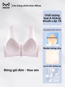 Áo ngực MiiOW cho bà bầu làm bằng vải co giãn mỏng thoáng mát cài trước chống chảy xệ