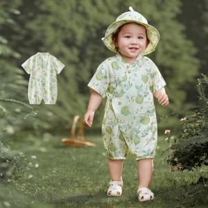 SHI YUE JIE JING | Spring Summer Bamboo Cotton Outwear Onesie Newborn