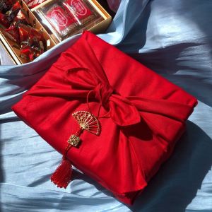 Japanese Style Handkerchief Cotton Wrapping Cloth Wrapping Cloth Gift Cloth Packaging Bag Red Scarf Scarf Receiving Blanket 78cm